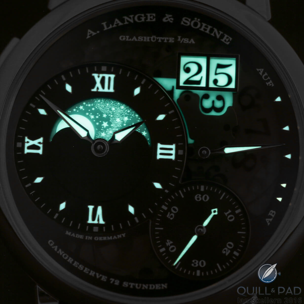 A. Lange & Söhne Grande Lange 1 Moonphase Lumen glowing in the dark