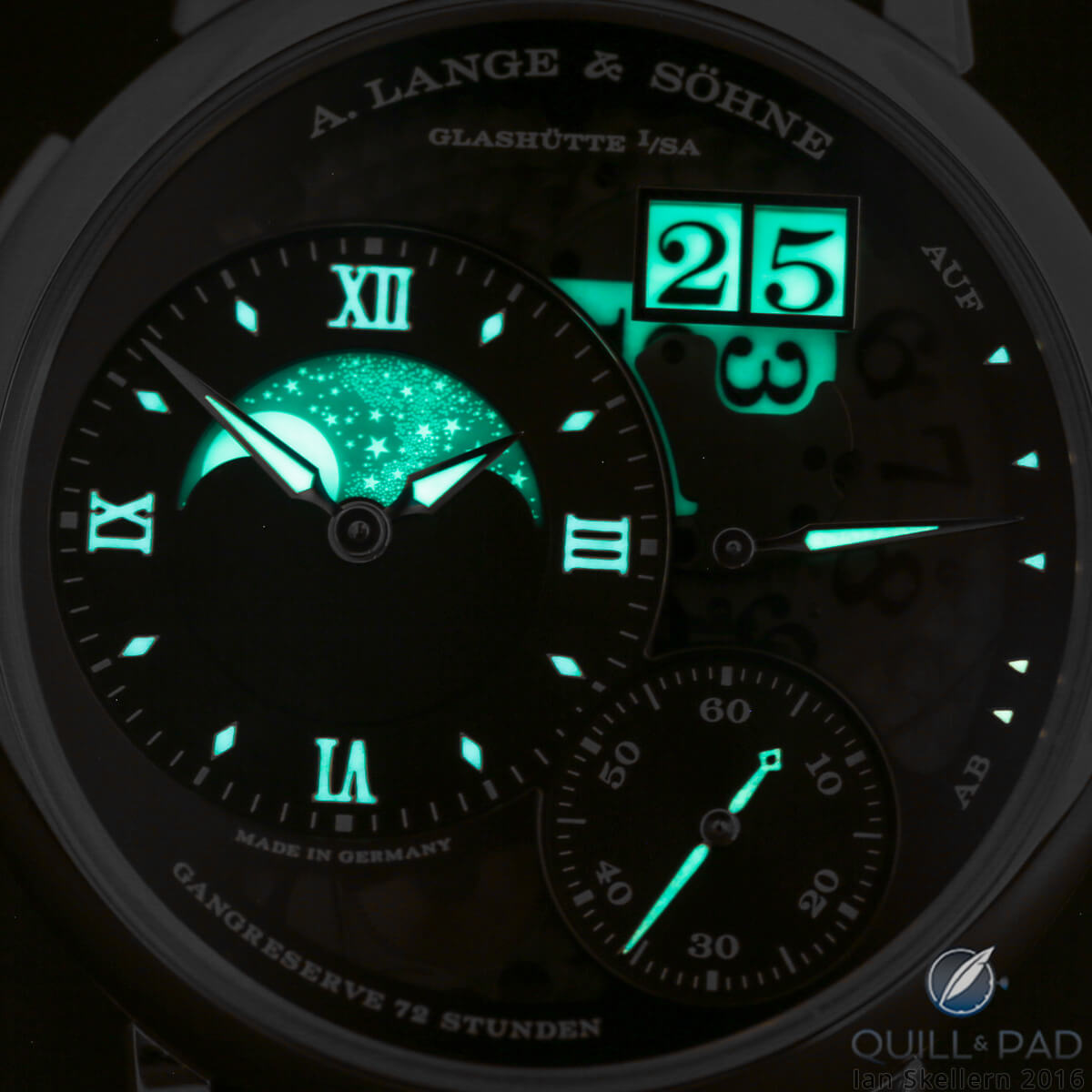A. Lange & Söhne Grande Lange 1 Moonphase Lumen glowing in the dark