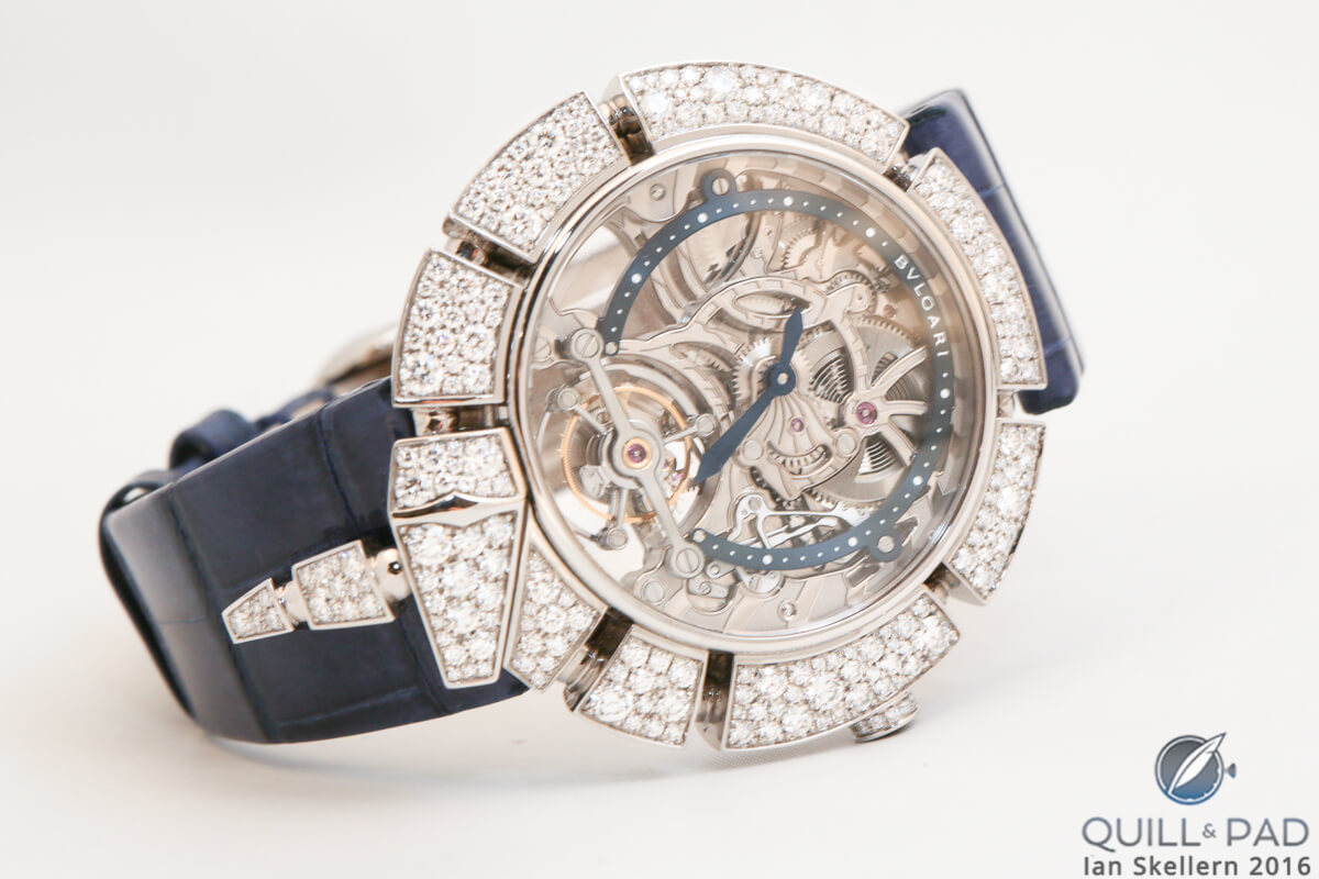 Bulgari Serpenti Incantati Tourbillon Squelette in white gold