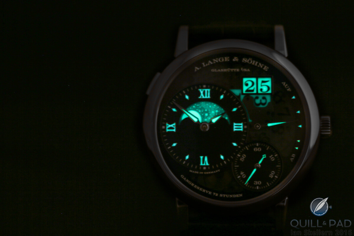 A. Lange & Söhne Grande Lange 1 Moonphase Lumen glowing in the dark