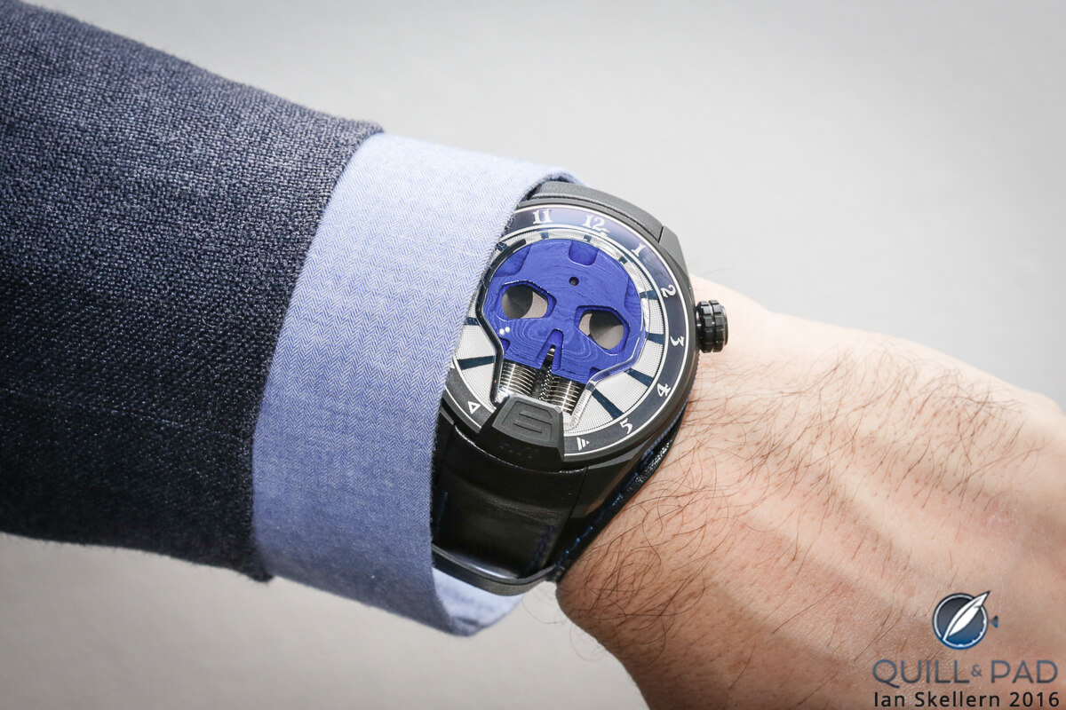 HYT introduced the Skull Axl Rose at Dubai Watch Week 2016