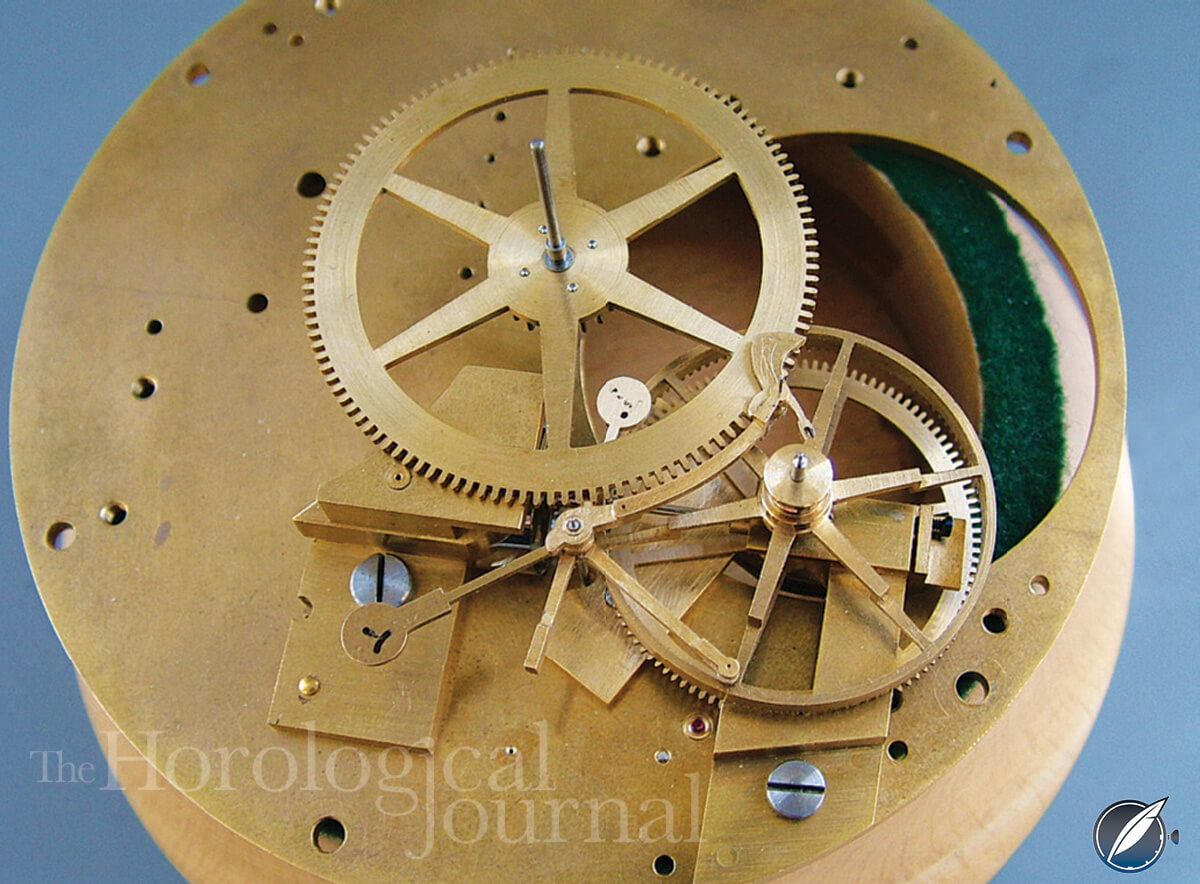 Remontoire components and contrate wheel (unfinished) for Derek Pratt's H4 reconstruction (photo courtesy British Horological Journal)