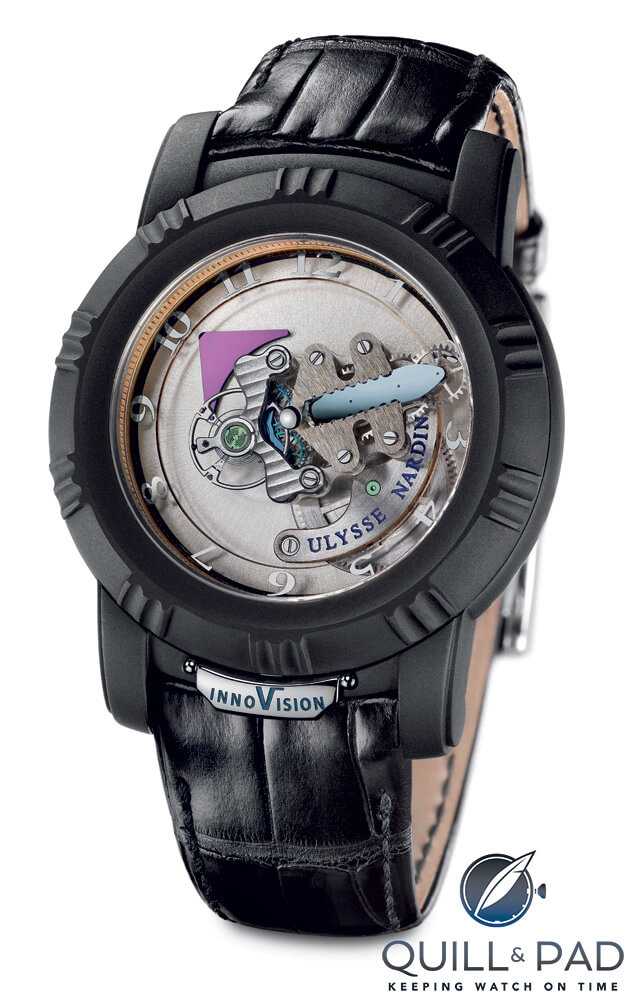 PVD black case of the Ulysse Nardin’s InnoVision