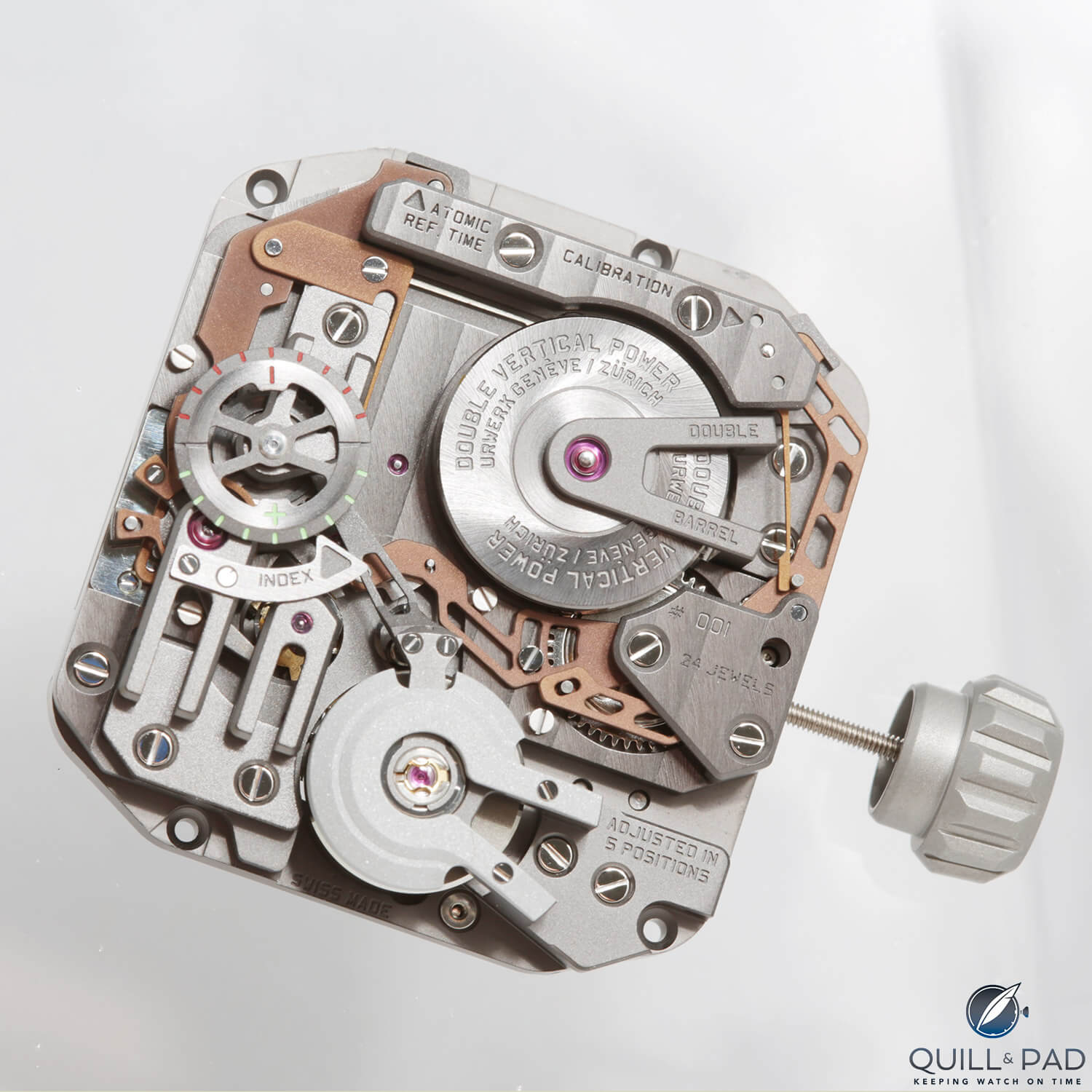 The Urwerk AMC docks with an atomic clock