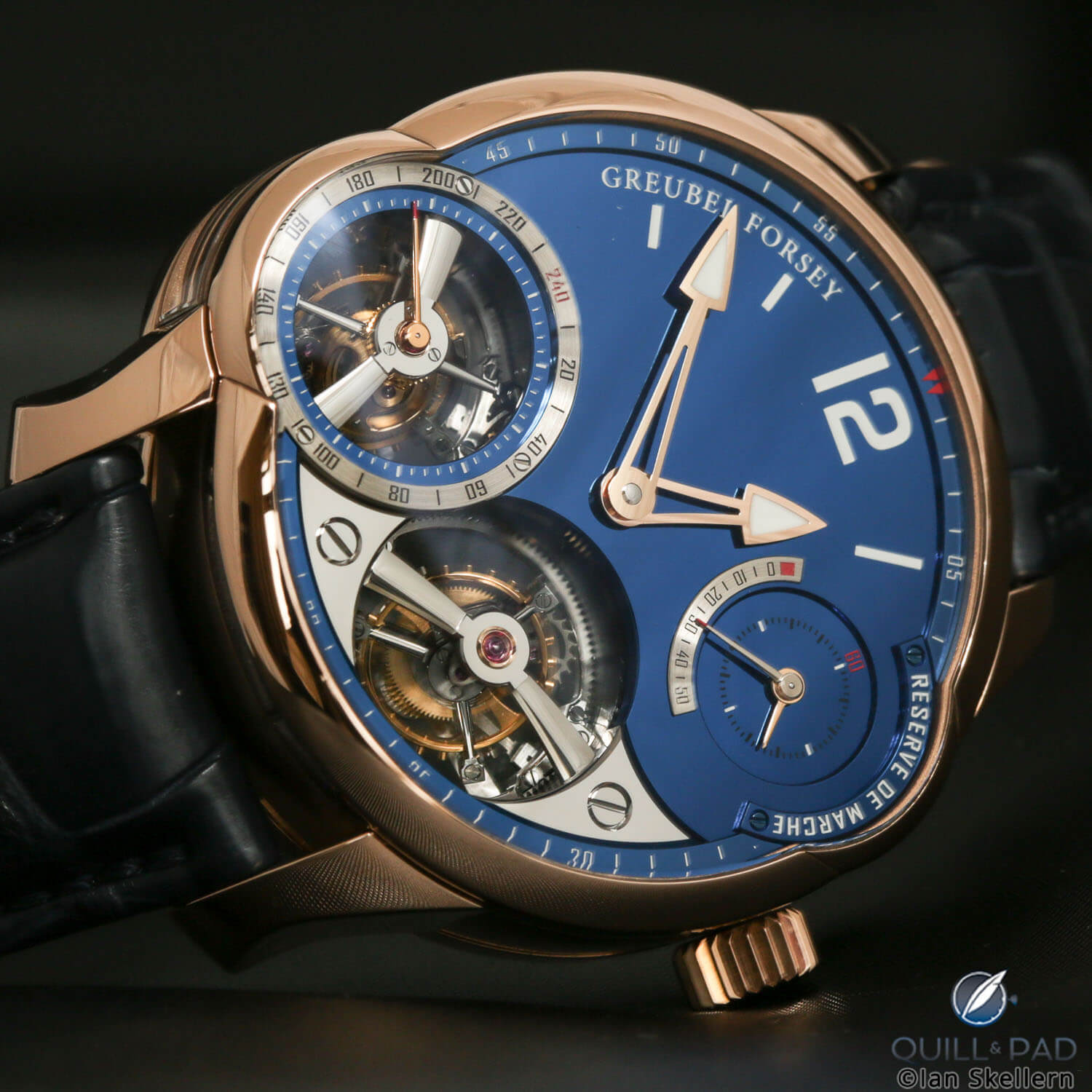 Greubel Forsey Quadruple Tourbillon Blue in red gold