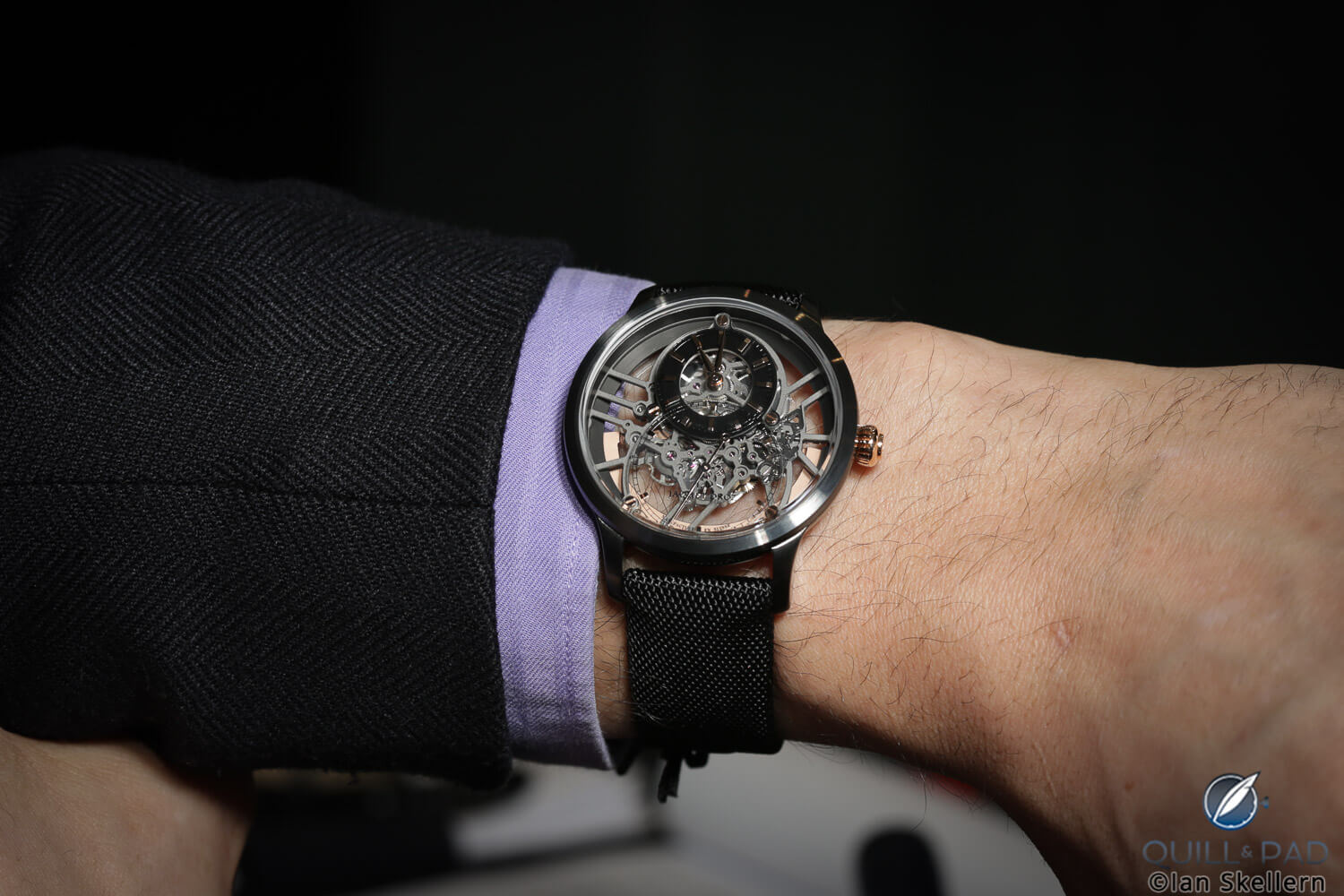 Jaquet Droz Grande Seconde Skelet-One on teh wrist